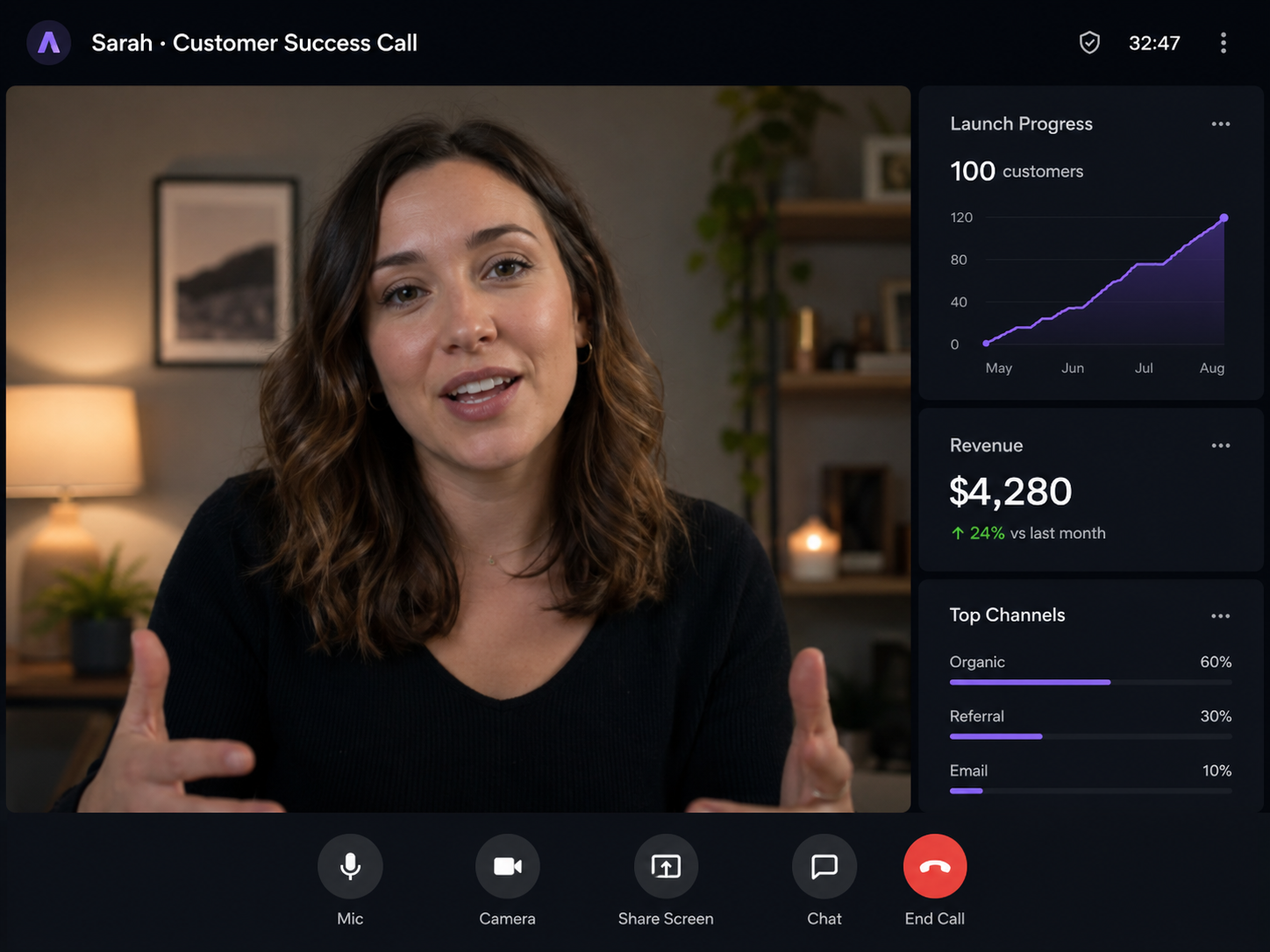 From Zero to First 100 Customers: Sarah's Launch 